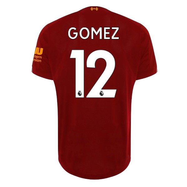 Camiseta Liverpool NO.12 Gomez Replica Primera Ropa 2019/20 Rojo